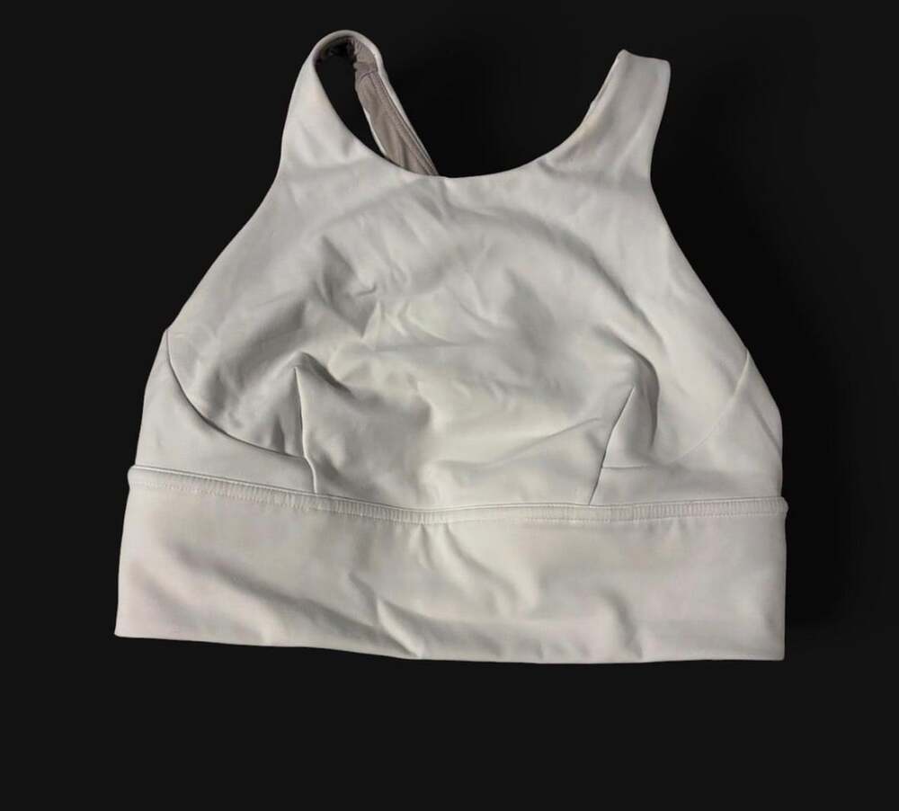 Lululemon Energy Long-Line Bra White Sports Bra